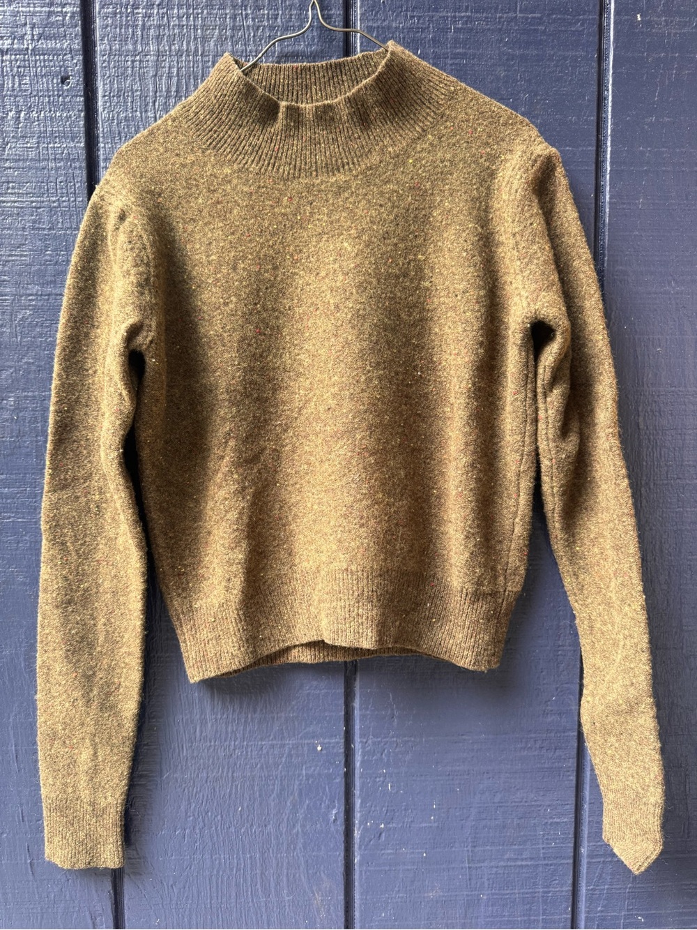 Wilfred Olive Green Wool Mockneck Sweater